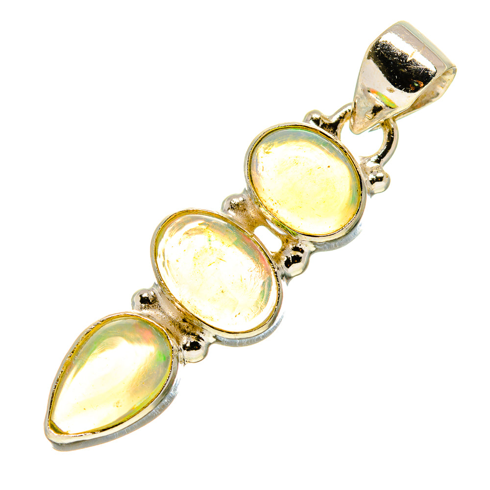Ethiopian Opal Pendants handcrafted by Anasilvercos - PD758223