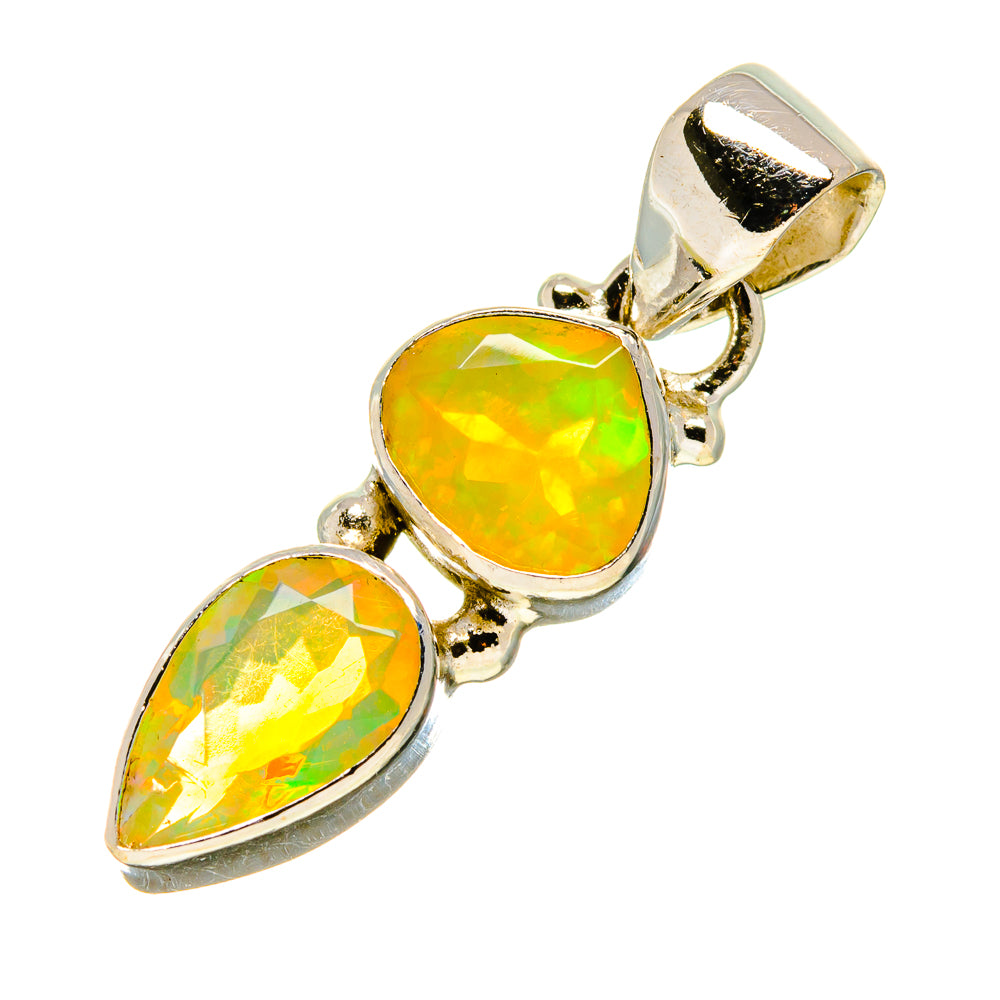Ethiopian Opal Pendants handcrafted by Anasilvercos - PD758228
