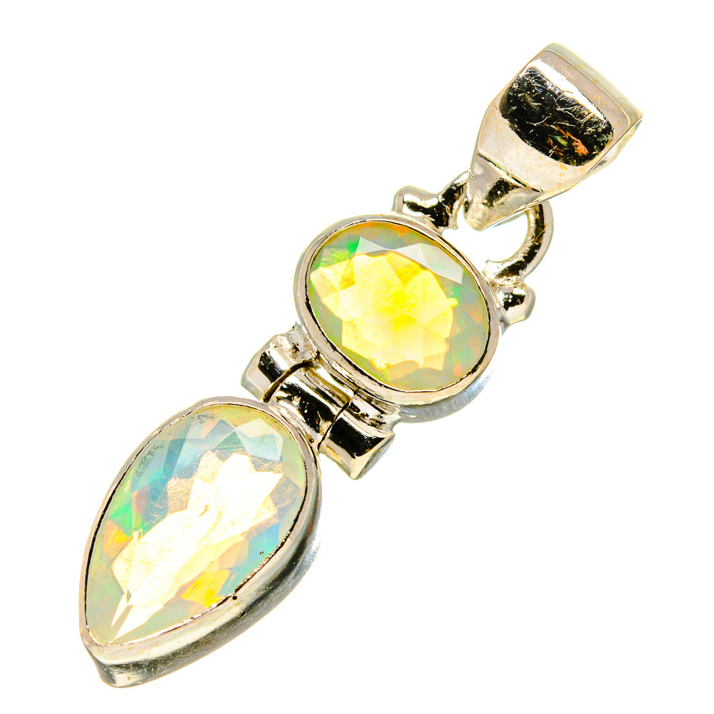 Ethiopian Opal Pendants handcrafted by Anasilvercos - PD758229
