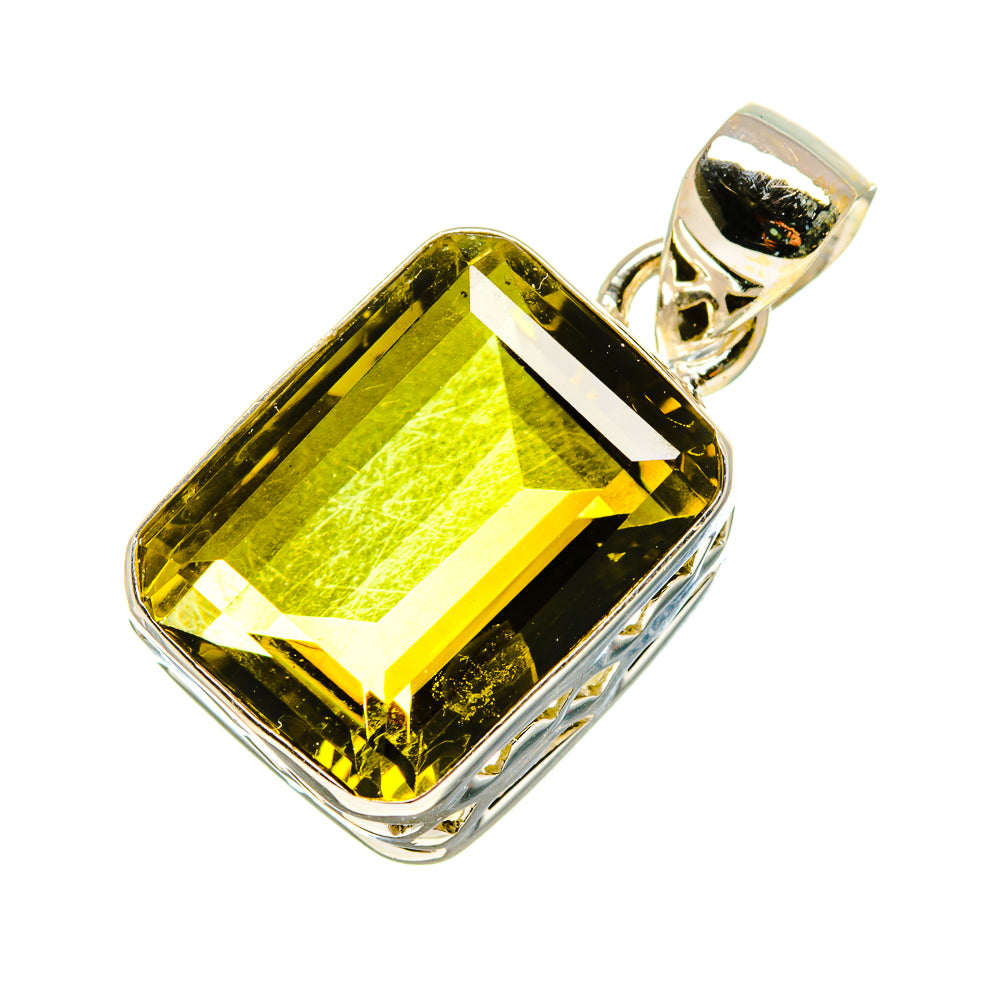 Olive Quartz Pendants handcrafted by Anasilvercos - PD758231