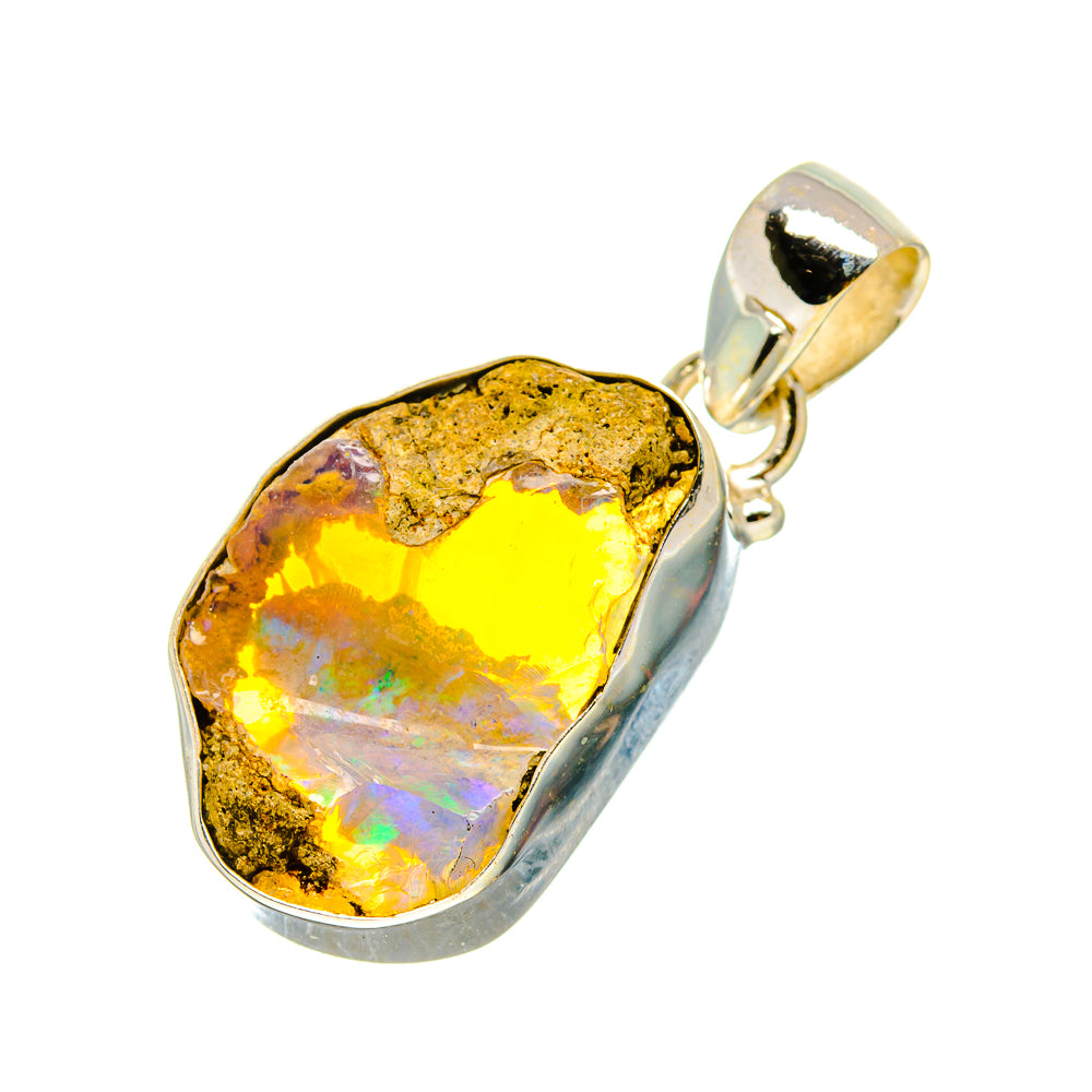 Ethiopian Opal Pendants handcrafted by Anasilvercos - PD758234