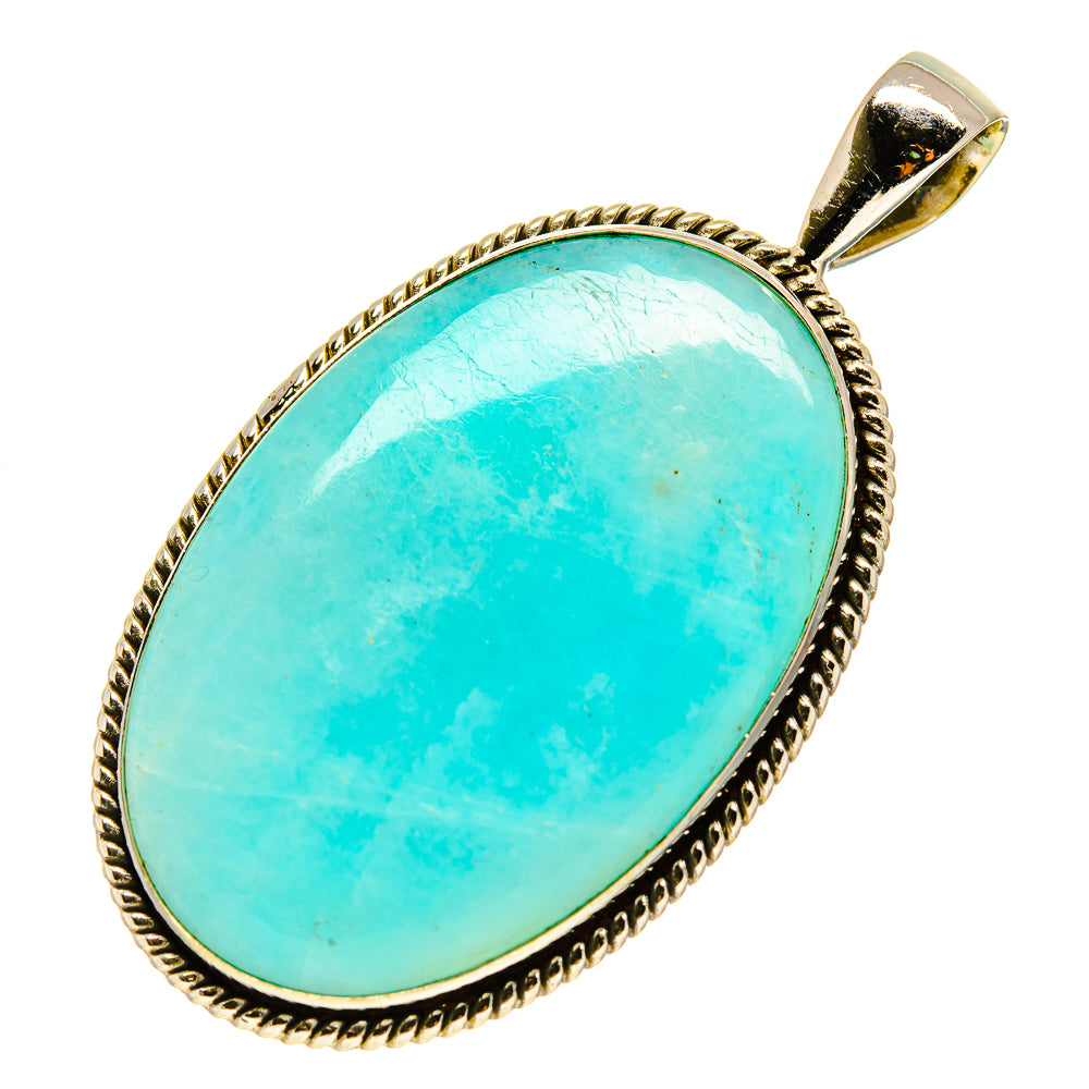 Peruvian Amazonite Pendants handcrafted by Anasilvercos - PD758236