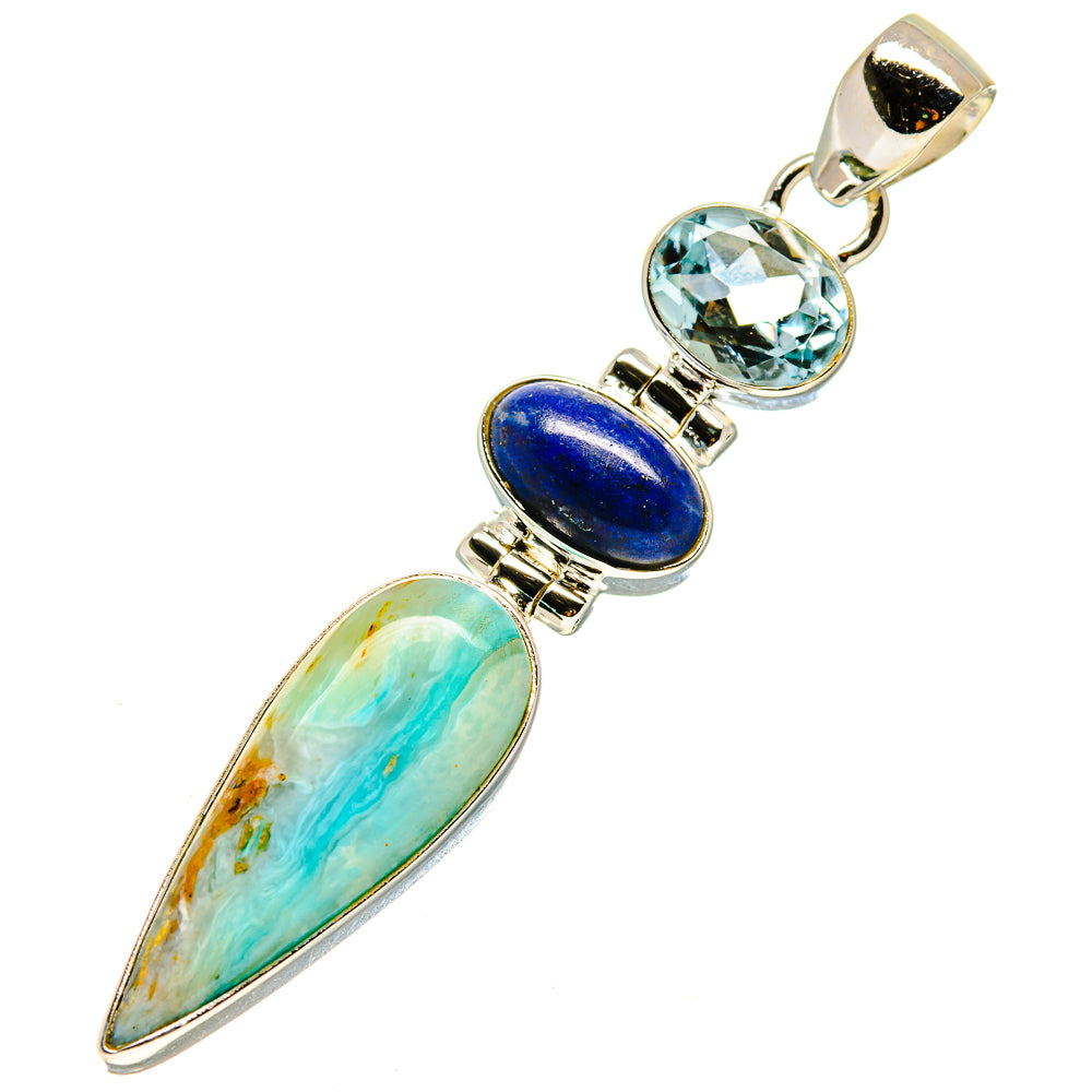Peruvian Opal Pendants handcrafted by Anasilvercos - PD758242