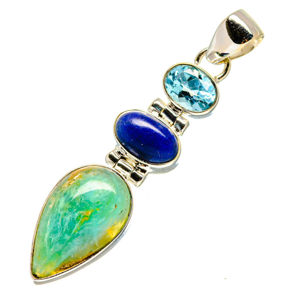 Peruvian Opal Pendants handcrafted by Anasilvercos - PD758243