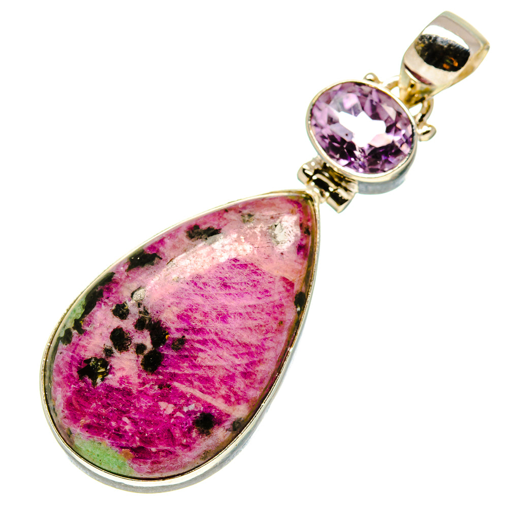Ruby Zoisite Pendants handcrafted by Anasilvercos - PD758252