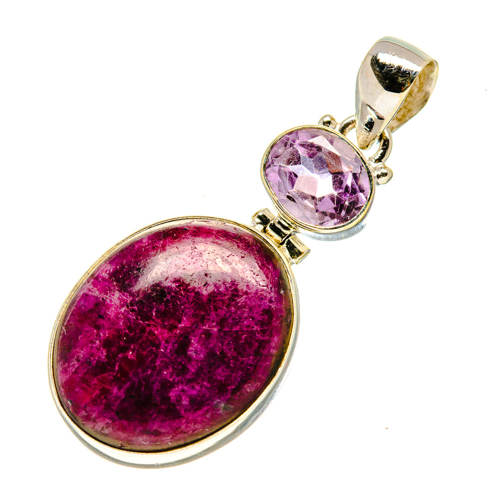 Ruby Zoisite Pendants handcrafted by Anasilvercos - PD758253