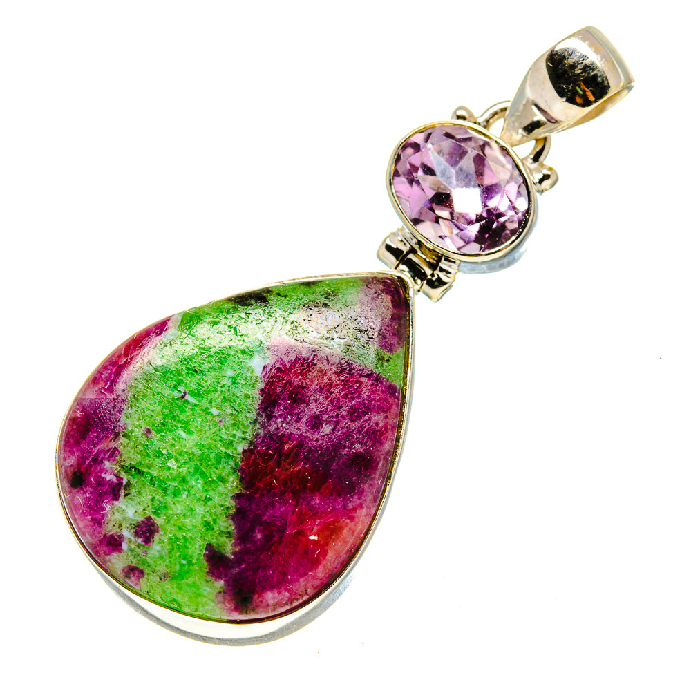 Ruby Zoisite Pendants handcrafted by Anasilvercos - PD758255