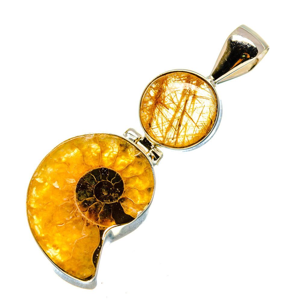 Ammonite Fossil Pendants handcrafted by Anasilvercos - PD758260