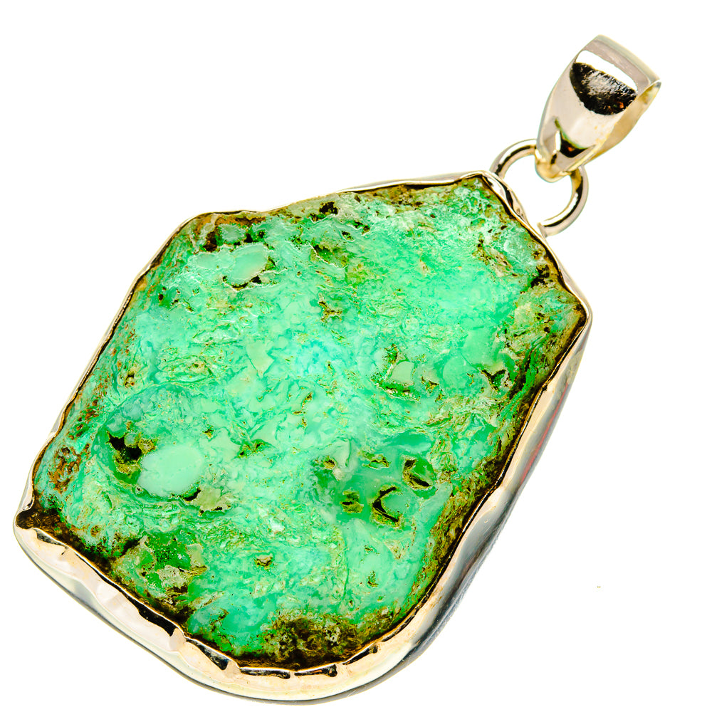 Peruvian Amazonite Pendants handcrafted by Anasilvercos - PD758263