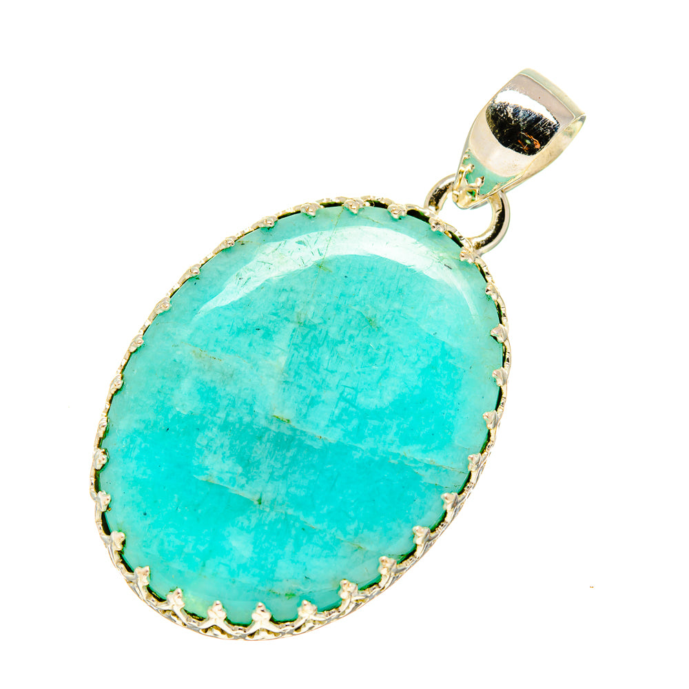 Peruvian Amazonite Pendants handcrafted by Anasilvercos - PD758265