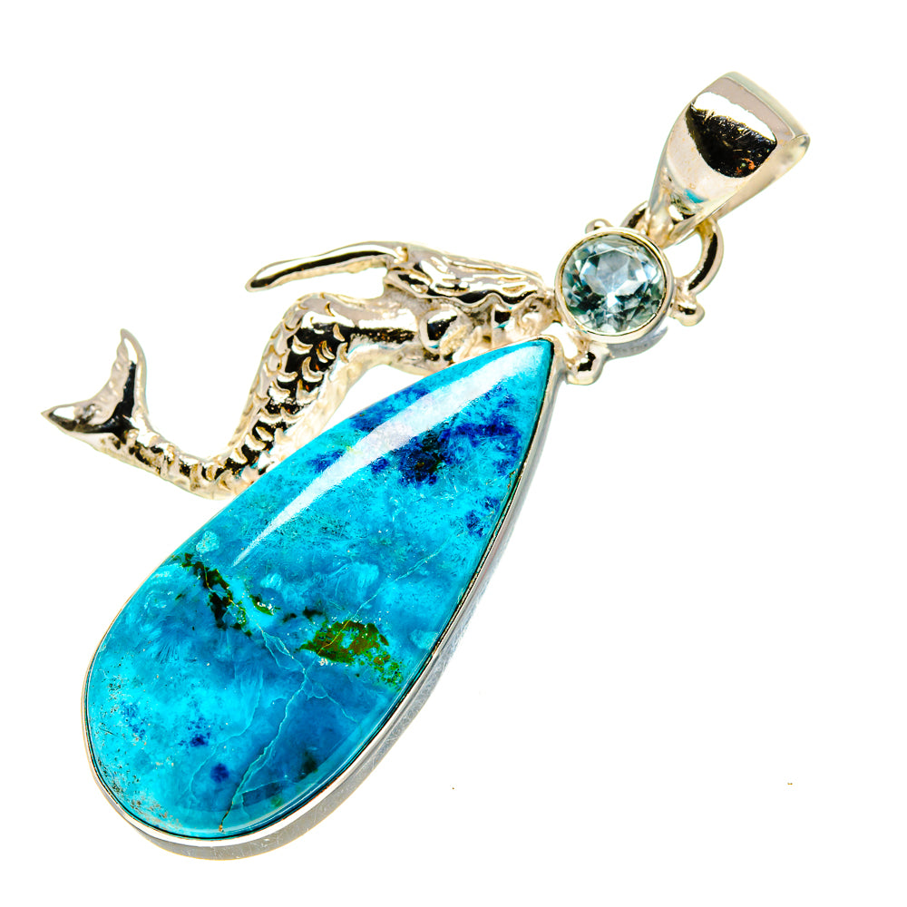 Chrysocolla Pendants handcrafted by Anasilvercos - PD758266