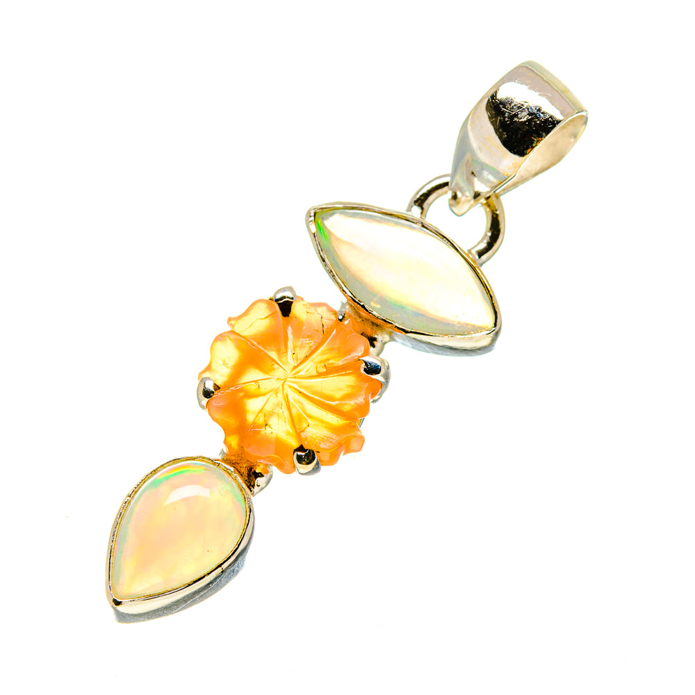 Ethiopian Opal Pendants handcrafted by Anasilvercos - PD758269