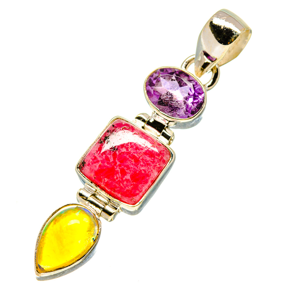 Rhodonite Pendants handcrafted by Anasilvercos - PD758274