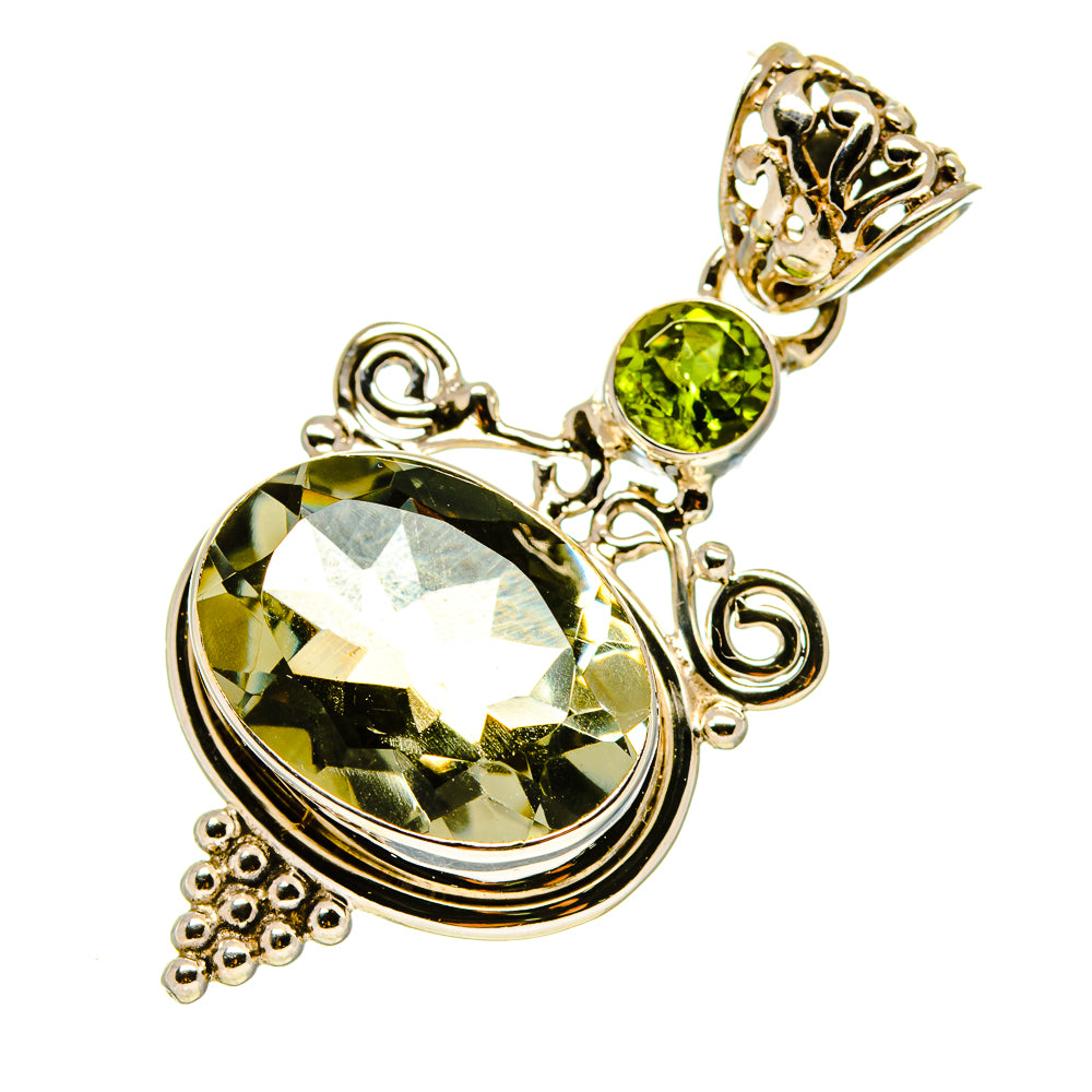 Green Amethyst Pendants handcrafted by Anasilvercos - PD758282