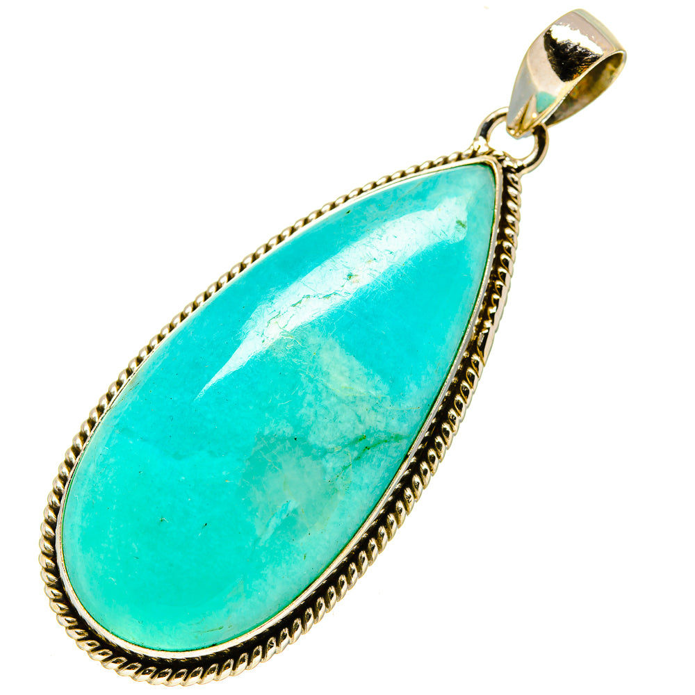 Peruvian Amazonite Pendants handcrafted by Anasilvercos - PD758290