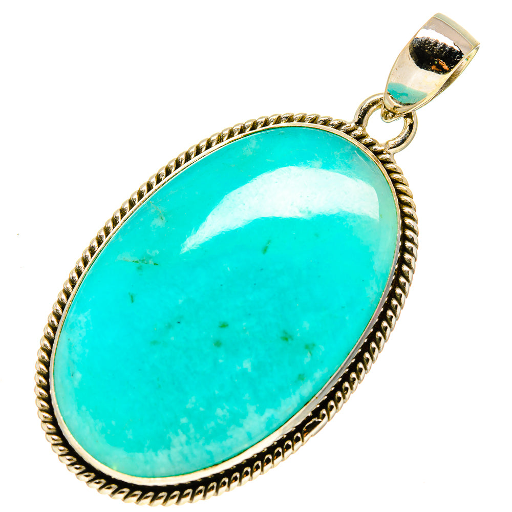 Peruvian Amazonite Pendants handcrafted by Anasilvercos - PD758301