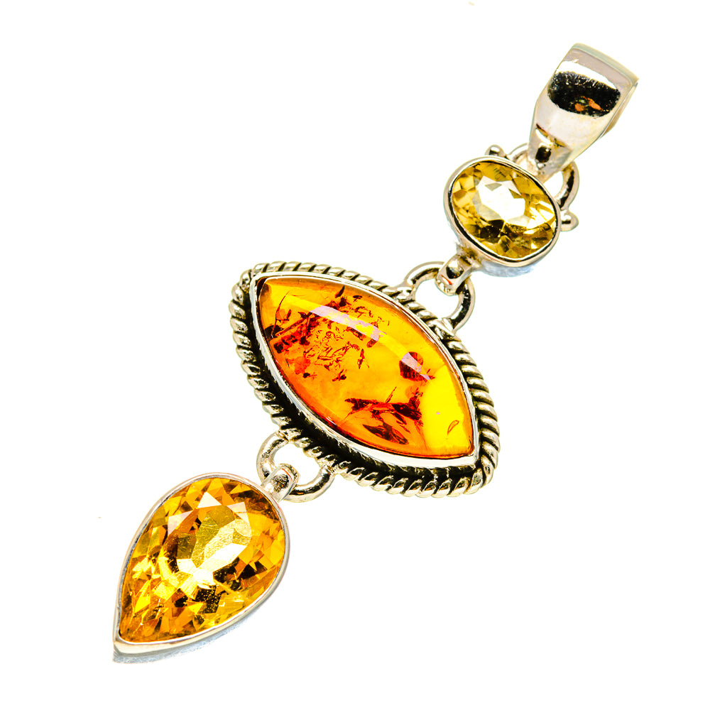 Baltic Amber Pendants handcrafted by Anasilvercos - PD758303