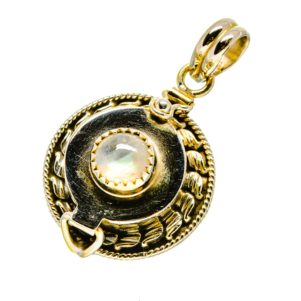 Rainbow Moonstone Pendants handcrafted by Anasilvercos - PD758313