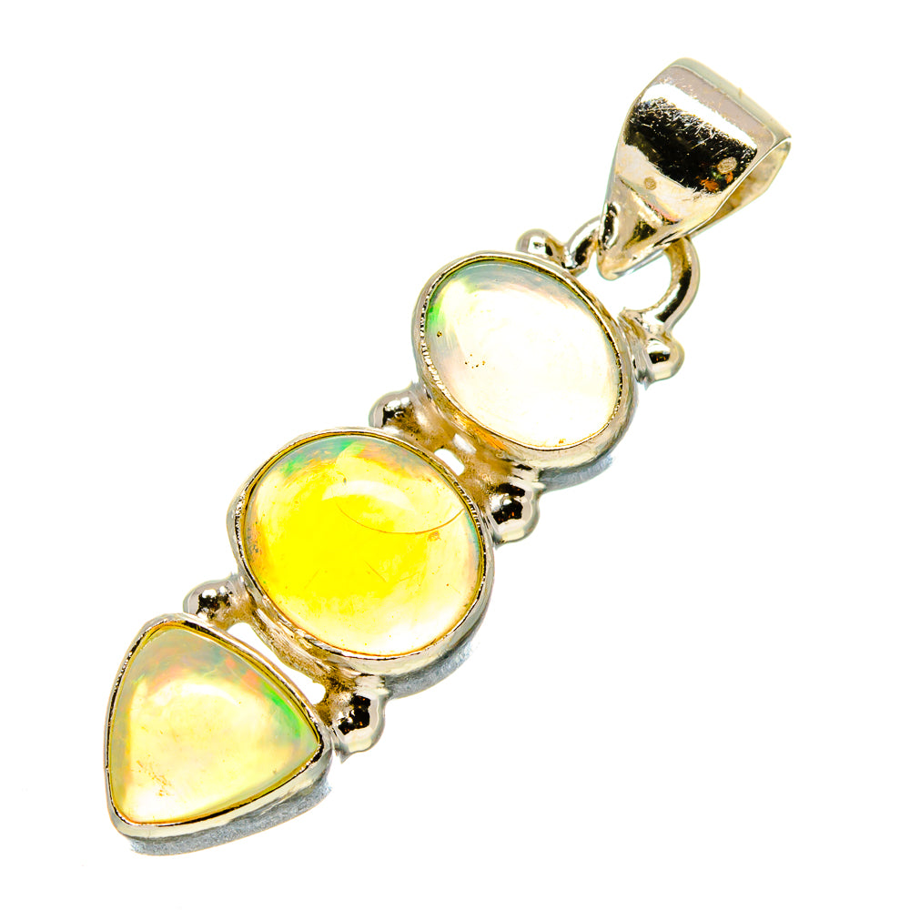 Ethiopian Opal Pendants handcrafted by Anasilvercos - PD758322