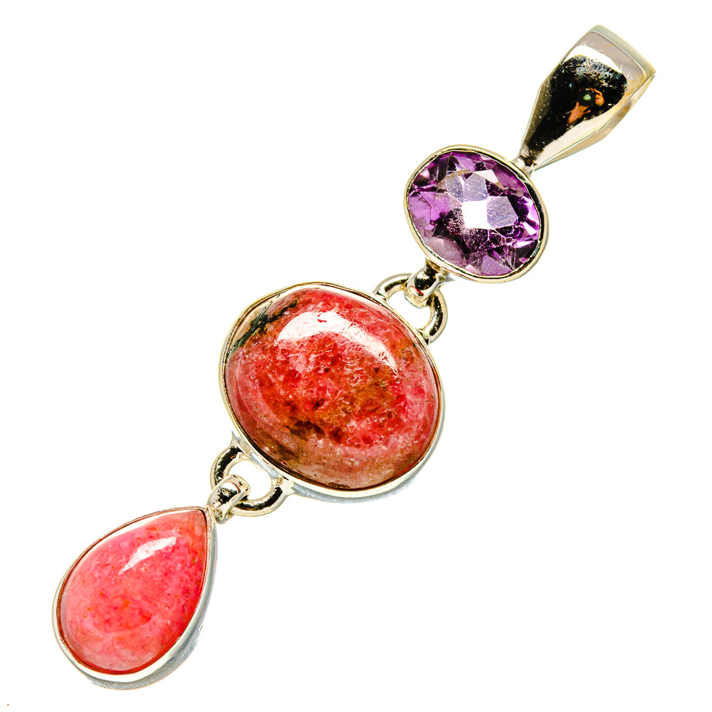 Rhodonite Pendants handcrafted by Anasilvercos - PD758324