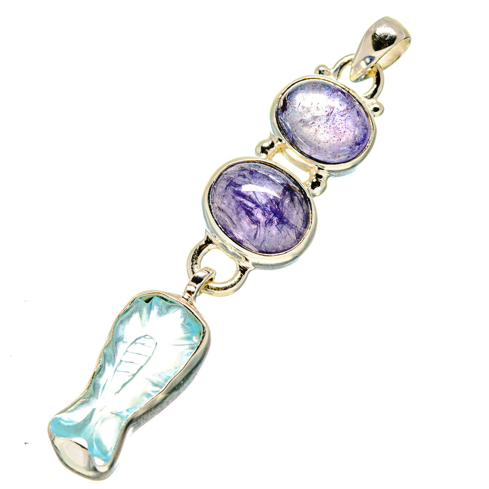 Aquamarine Pendants handcrafted by Anasilvercos - PD758325