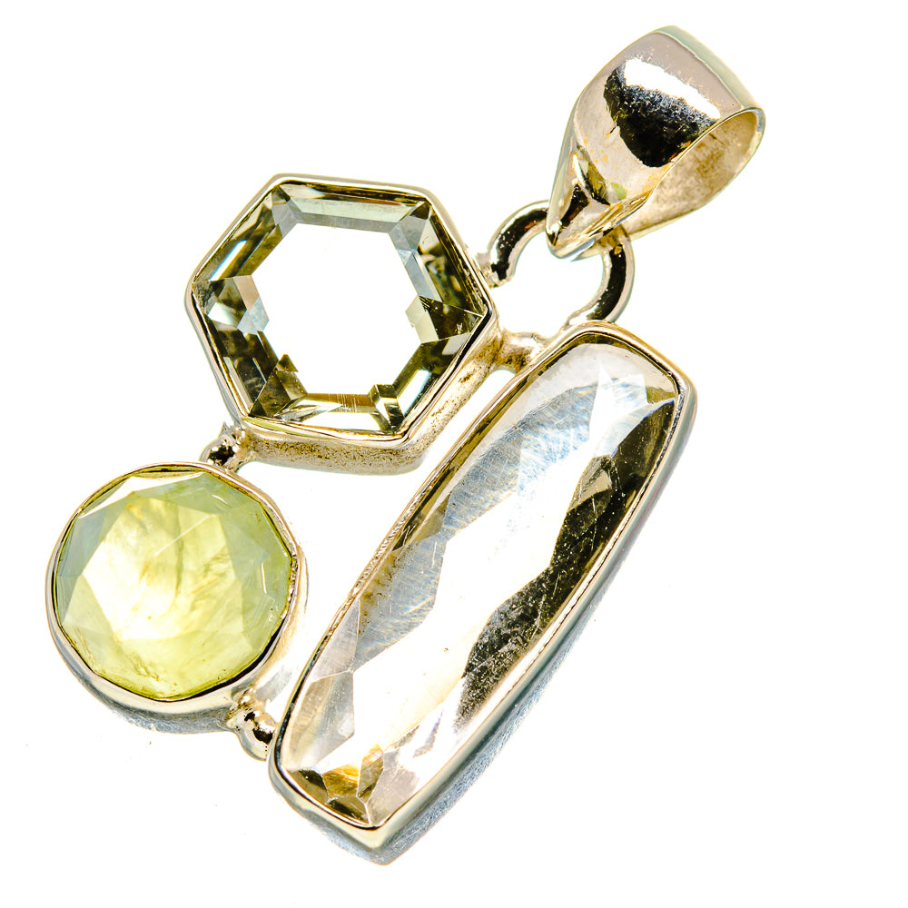 Green Amethyst Pendants handcrafted by Anasilvercos - PD758326