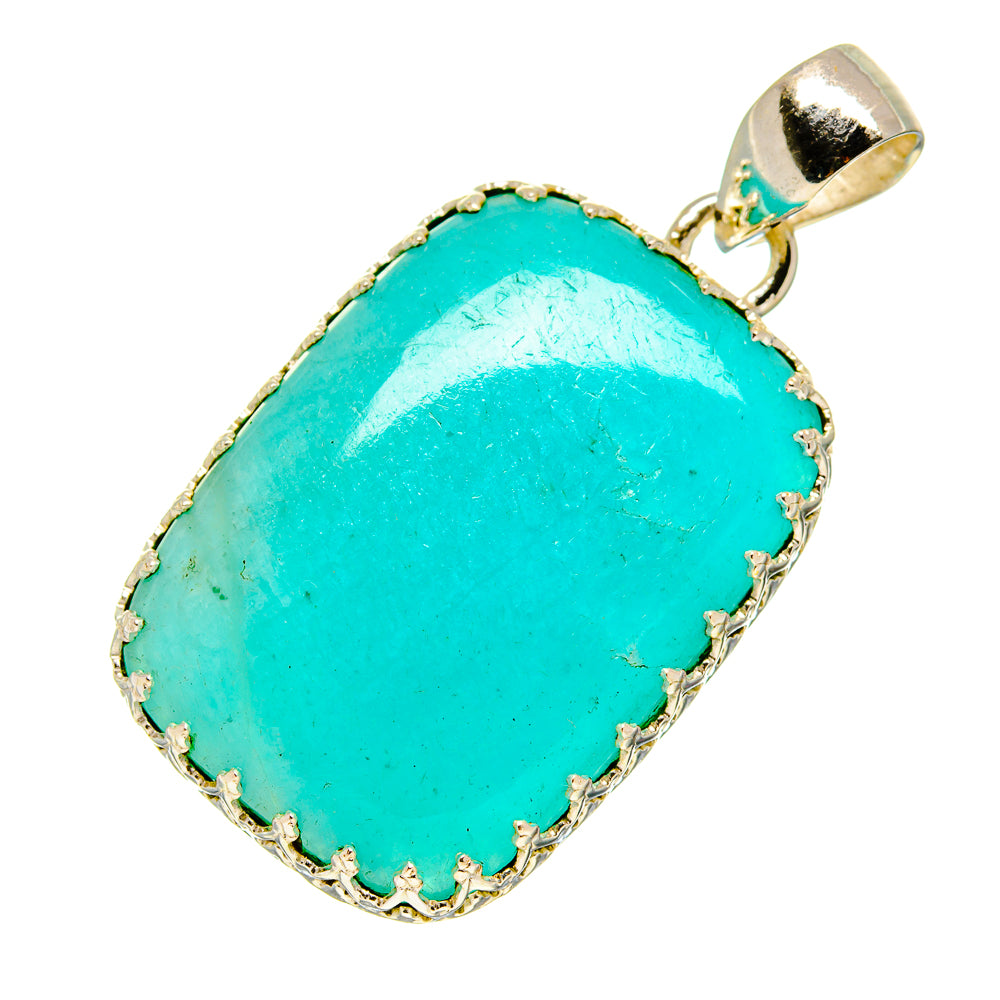 Peruvian Amazonite Pendants handcrafted by Anasilvercos - PD758330