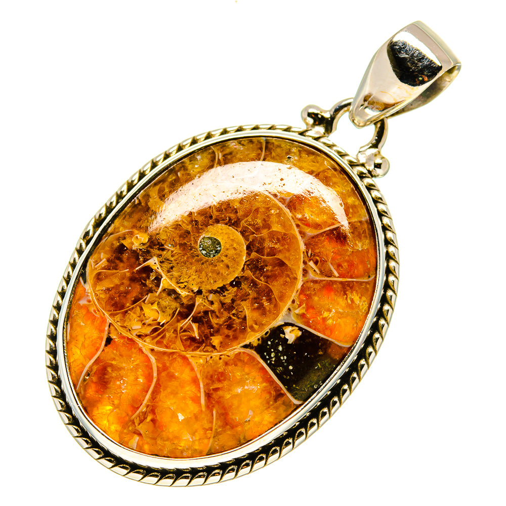 Ammonite Fossil Pendants handcrafted by Anasilvercos - PD758339