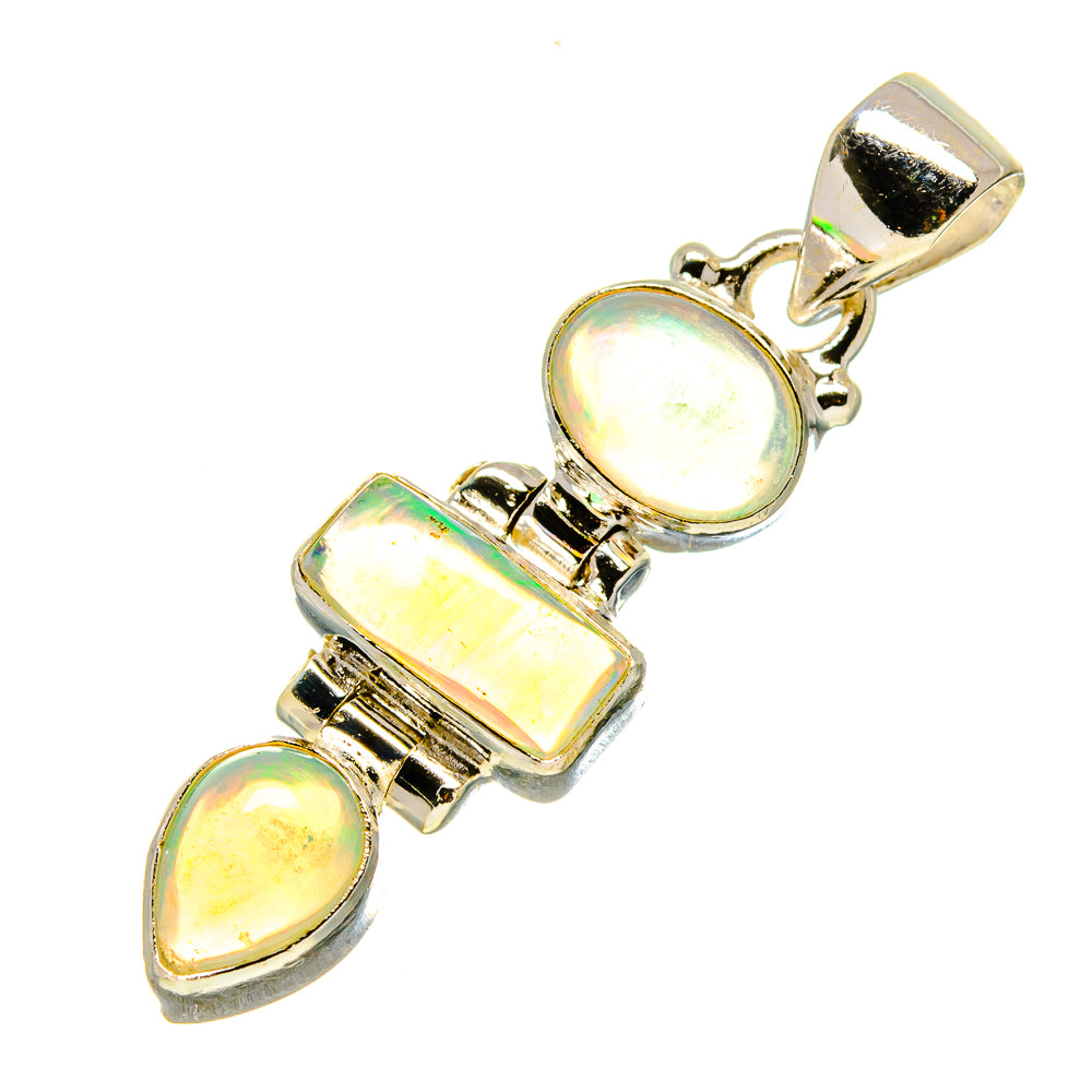 Ethiopian Opal Pendants handcrafted by Anasilvercos - PD758342
