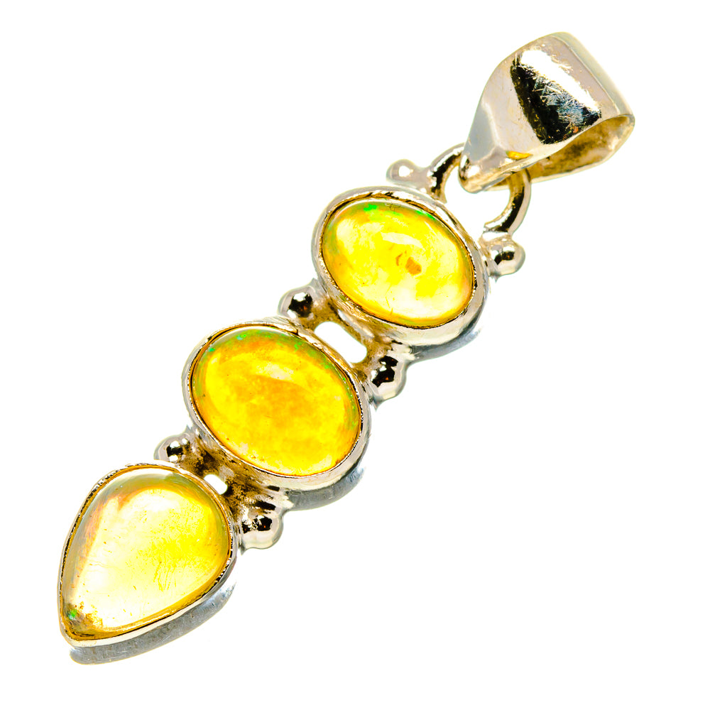 Ethiopian Opal Pendants handcrafted by Anasilvercos - PD758346