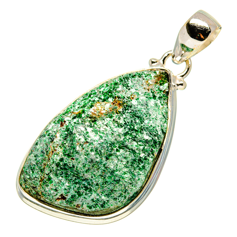 Green Fuchsite Pendants handcrafted by Anasilvercos - PD758347 - Photo 2