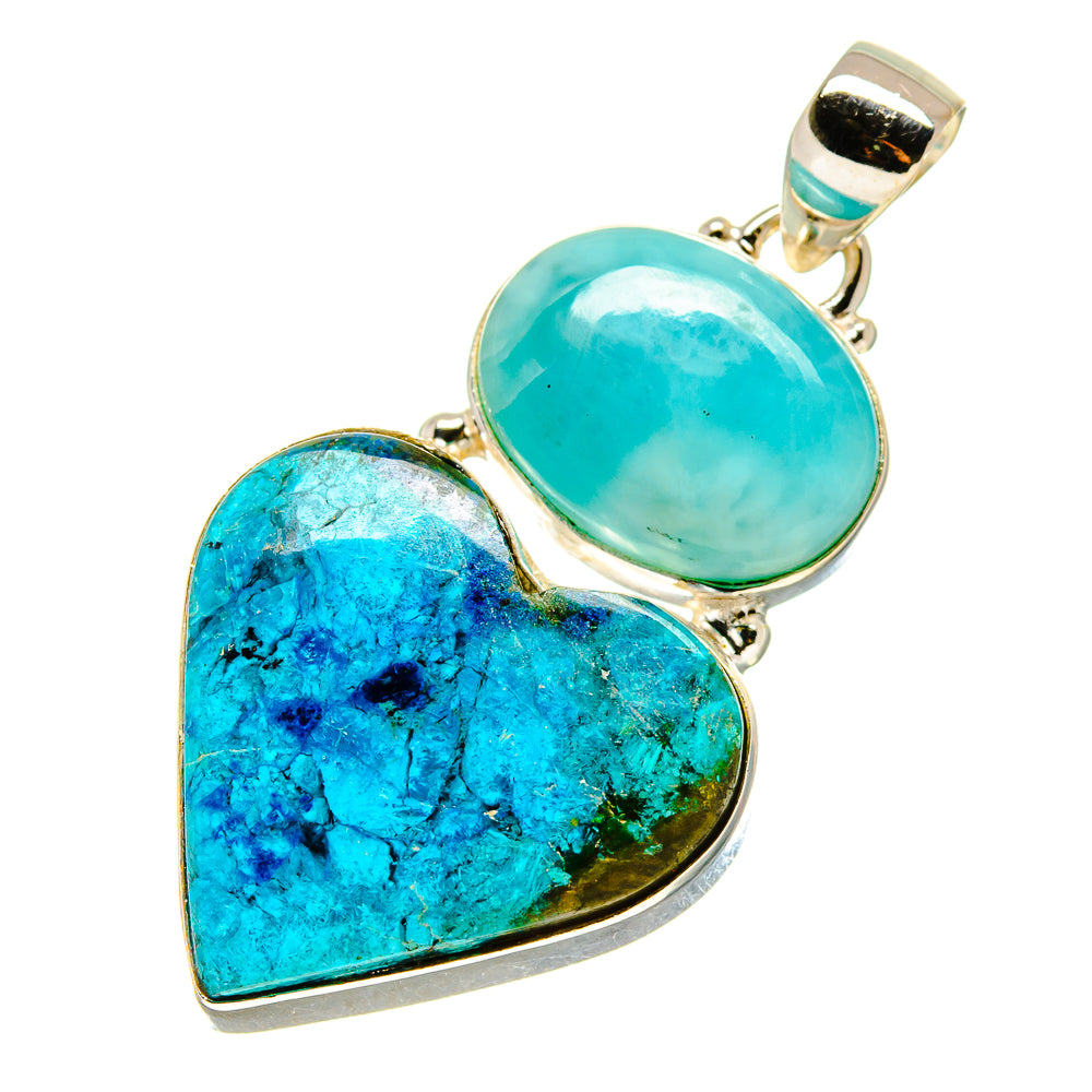 Chrysocolla Pendants handcrafted by Anasilvercos - PD758353