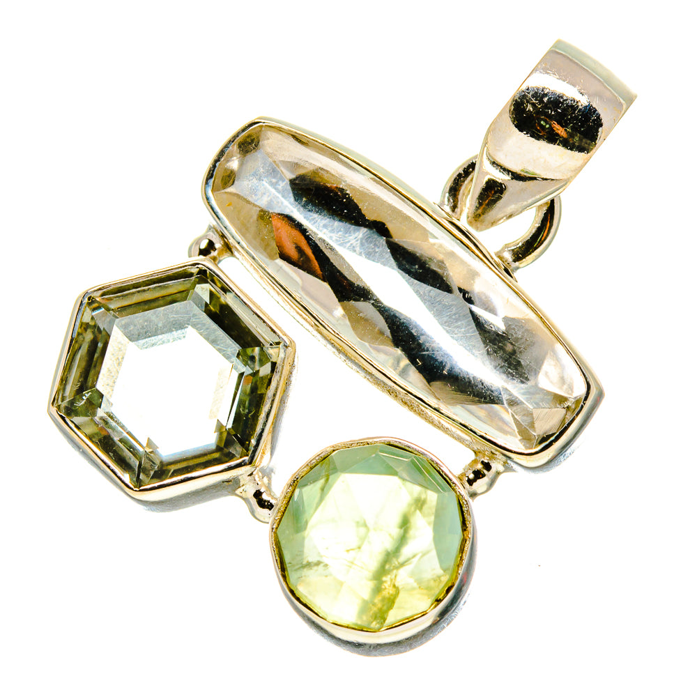 Green Amethyst Pendants handcrafted by Anasilvercos - PD758357