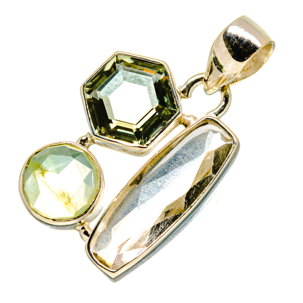 White Quartz Pendants handcrafted by Anasilvercos - PD758363