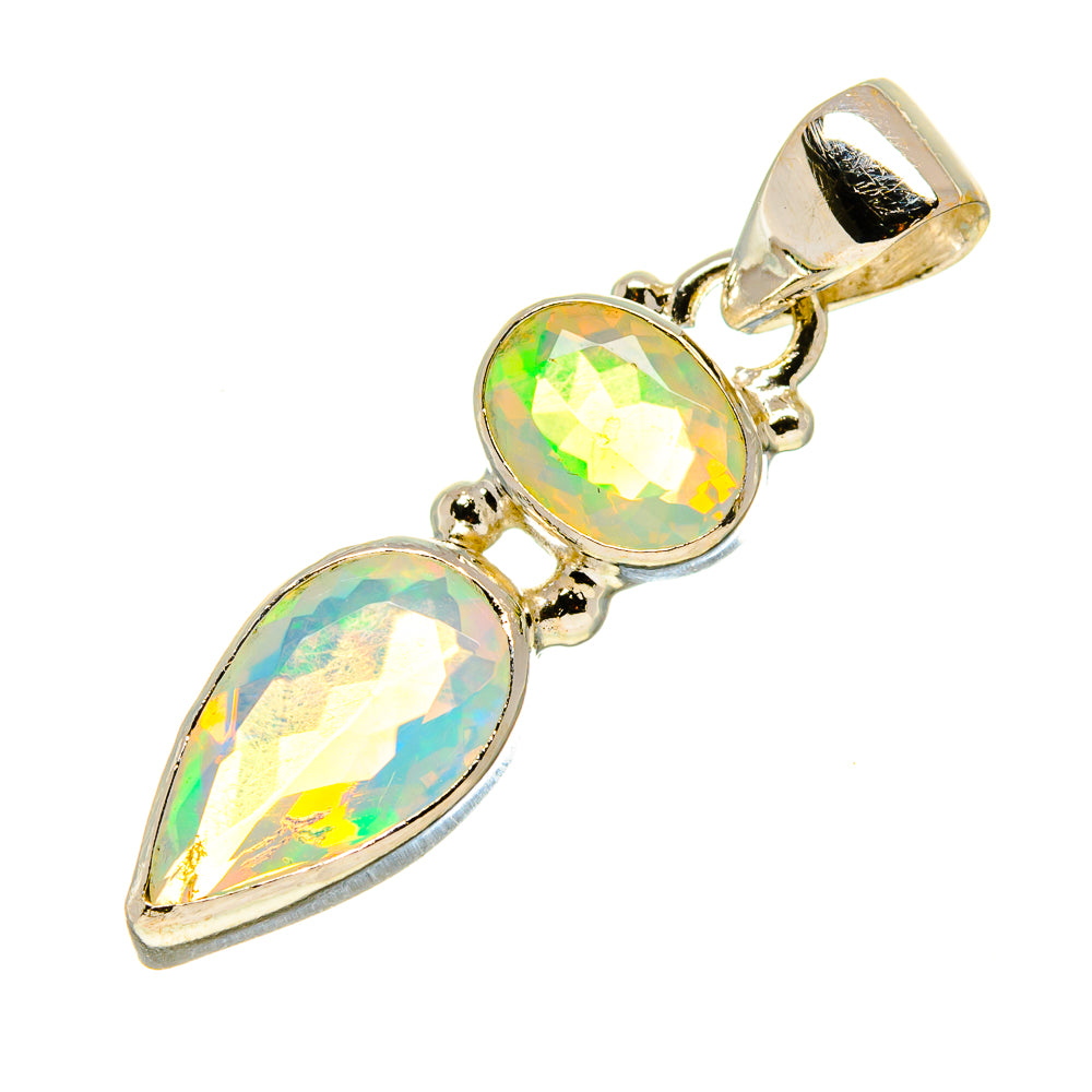 Ethiopian Opal Pendants handcrafted by Anasilvercos - PD758367
