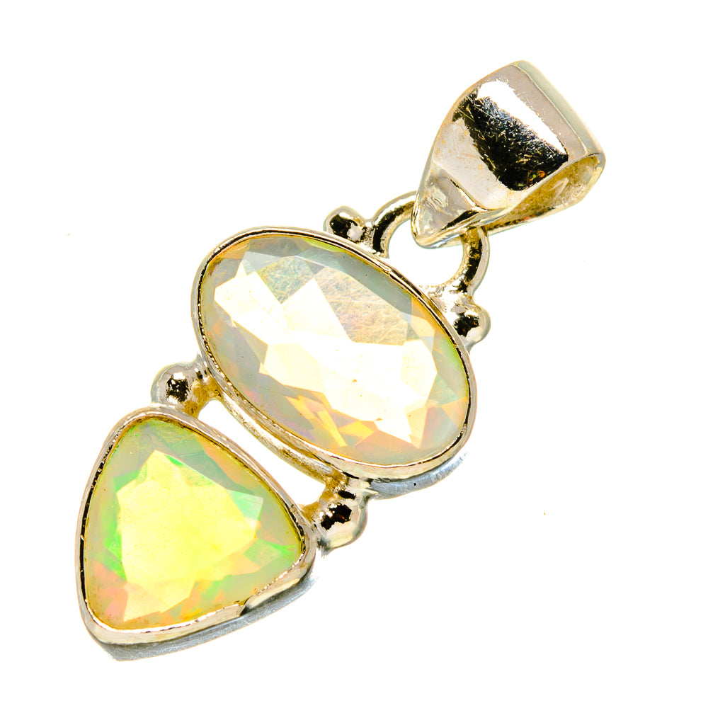 Ethiopian Opal Pendants handcrafted by Anasilvercos - PD758368