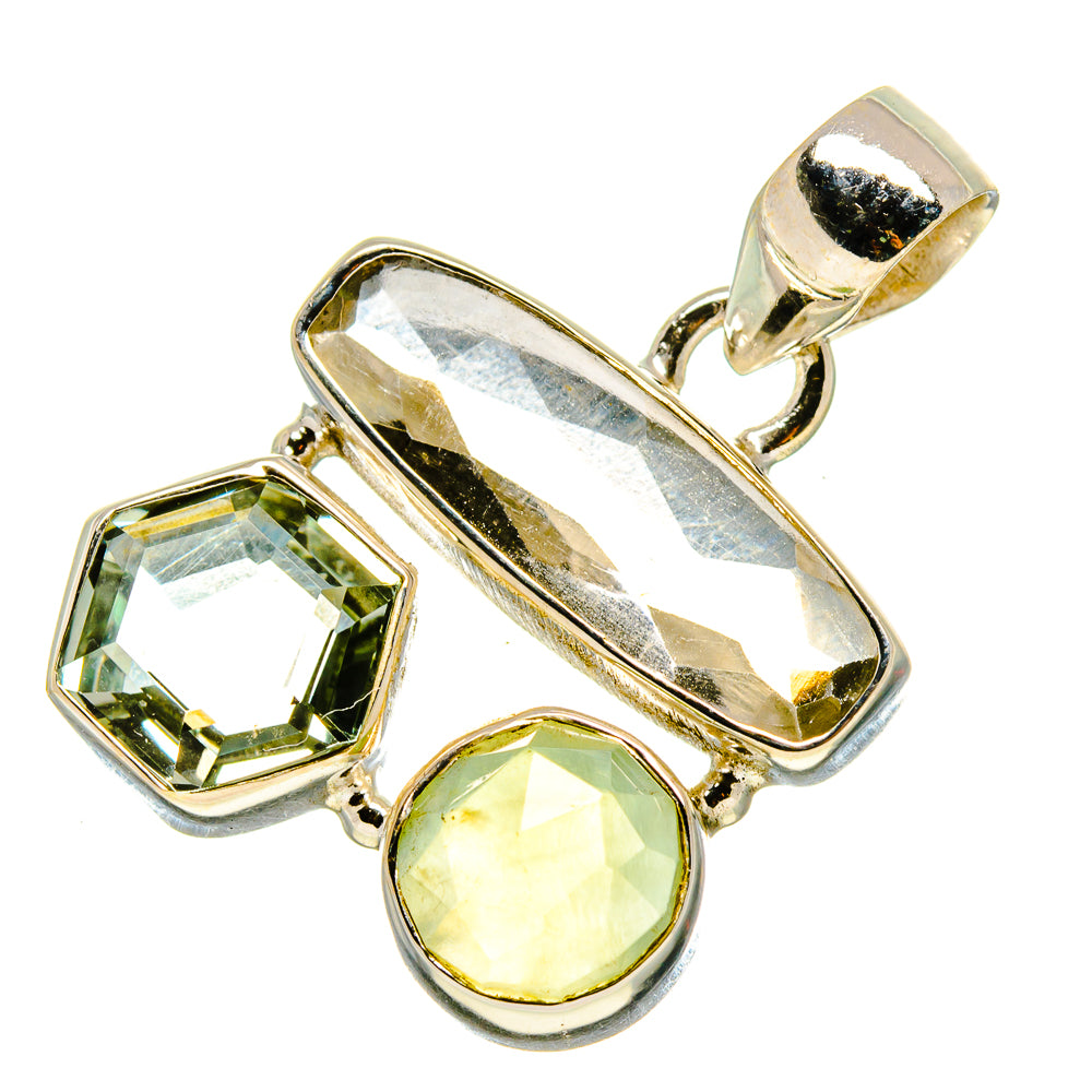 Green Amethyst Pendants handcrafted by Anasilvercos - PD758372