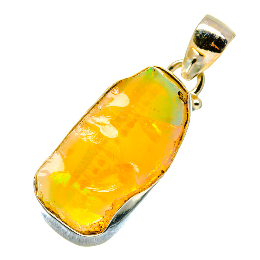 Ethiopian Opal Pendants handcrafted by Anasilvercos - PD758373