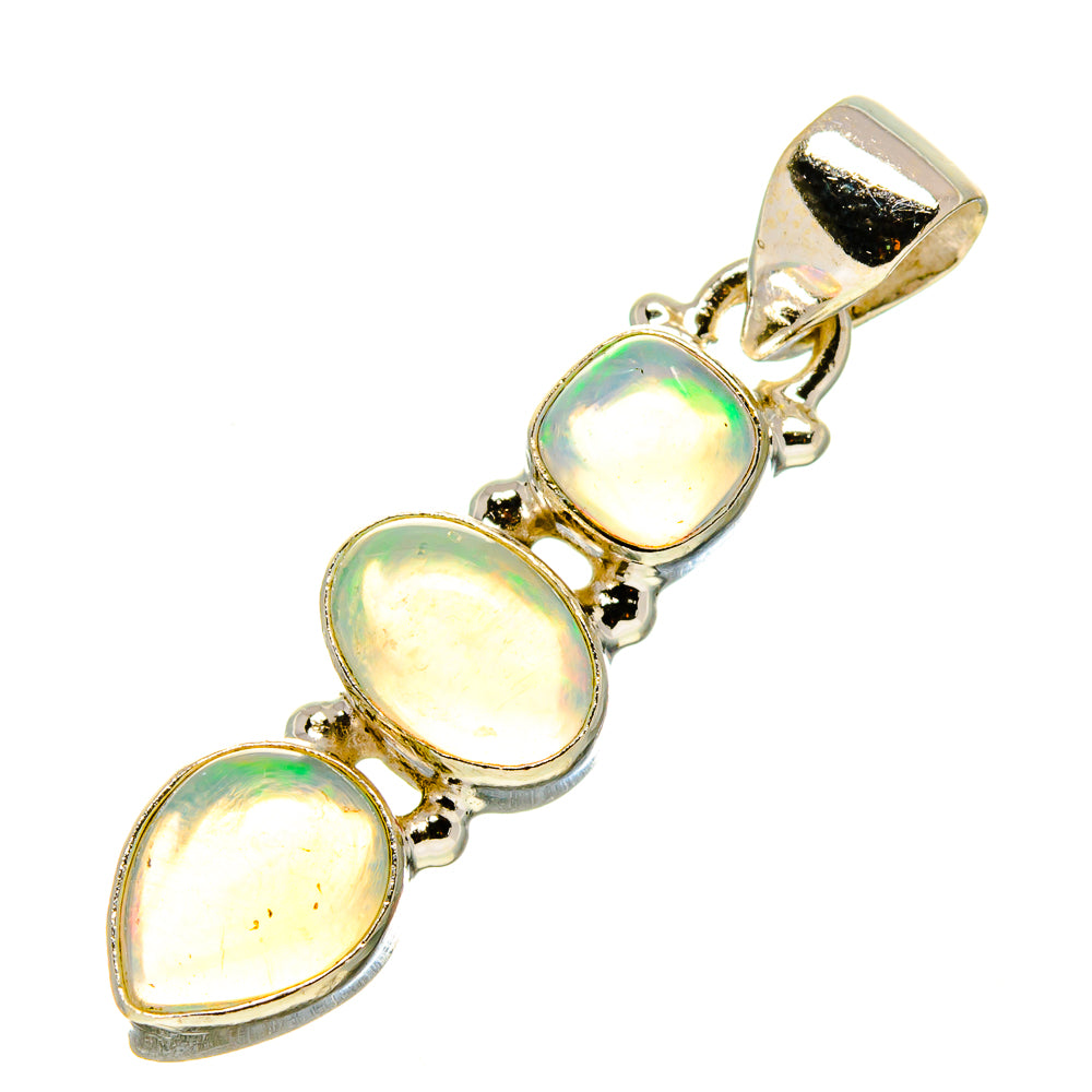 Ethiopian Opal Pendants handcrafted by Anasilvercos - PD758377