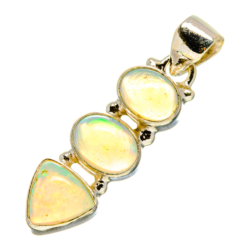 Ethiopian Opal Pendants handcrafted by Anasilvercos - PD758378