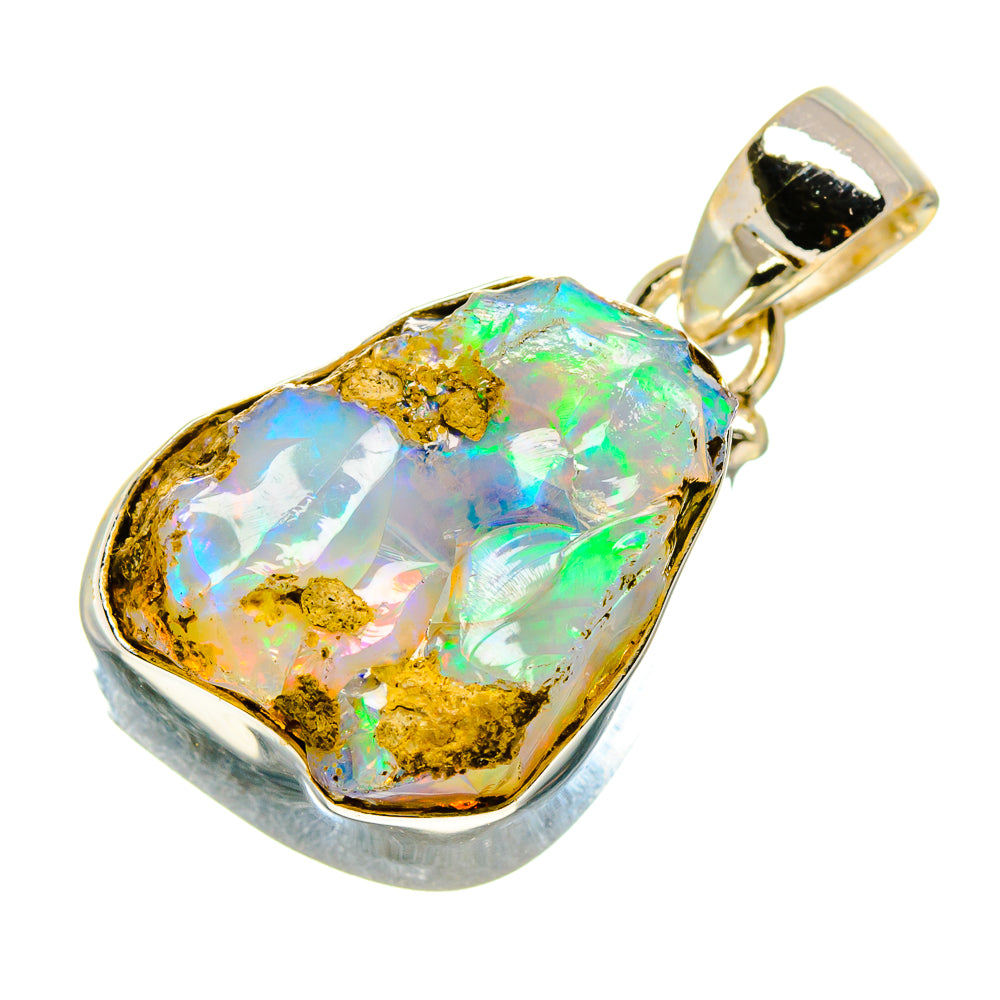 Ethiopian Opal Pendants handcrafted by Anasilvercos - PD758381