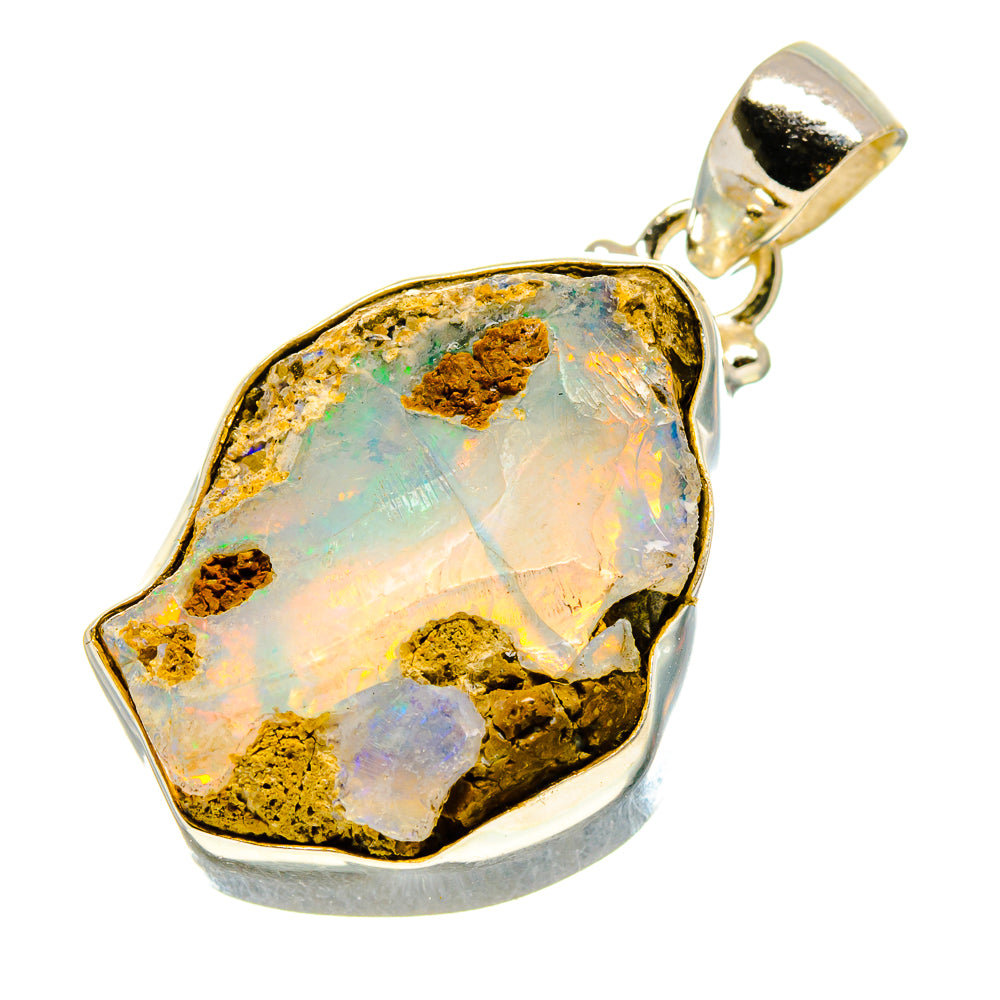 Ethiopian Opal Pendants handcrafted by Anasilvercos - PD758382