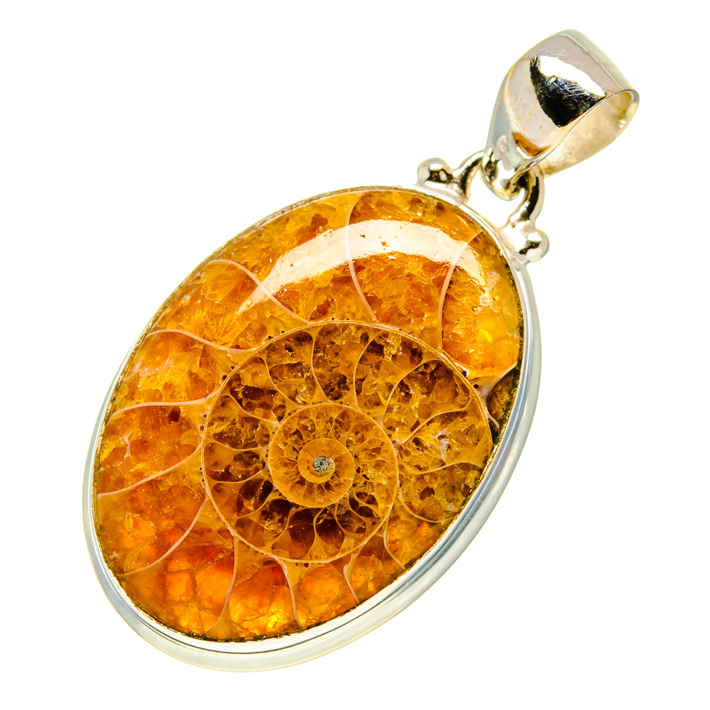 Ammonite Fossil Pendants handcrafted by Anasilvercos - PD758387