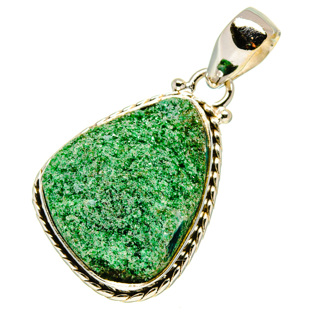 Green Fuchsite Pendants handcrafted by Anasilvercos - PD758398