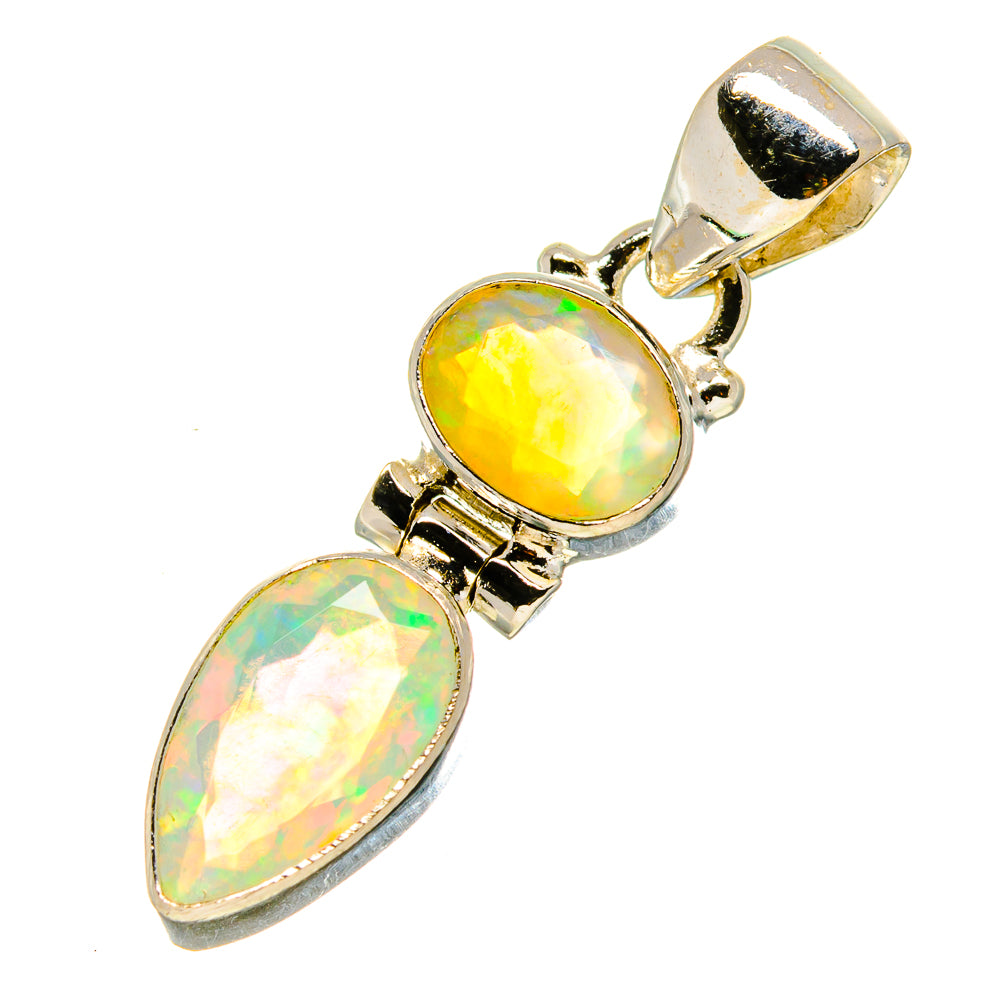 Ethiopian Opal Pendants handcrafted by Anasilvercos - PD758403
