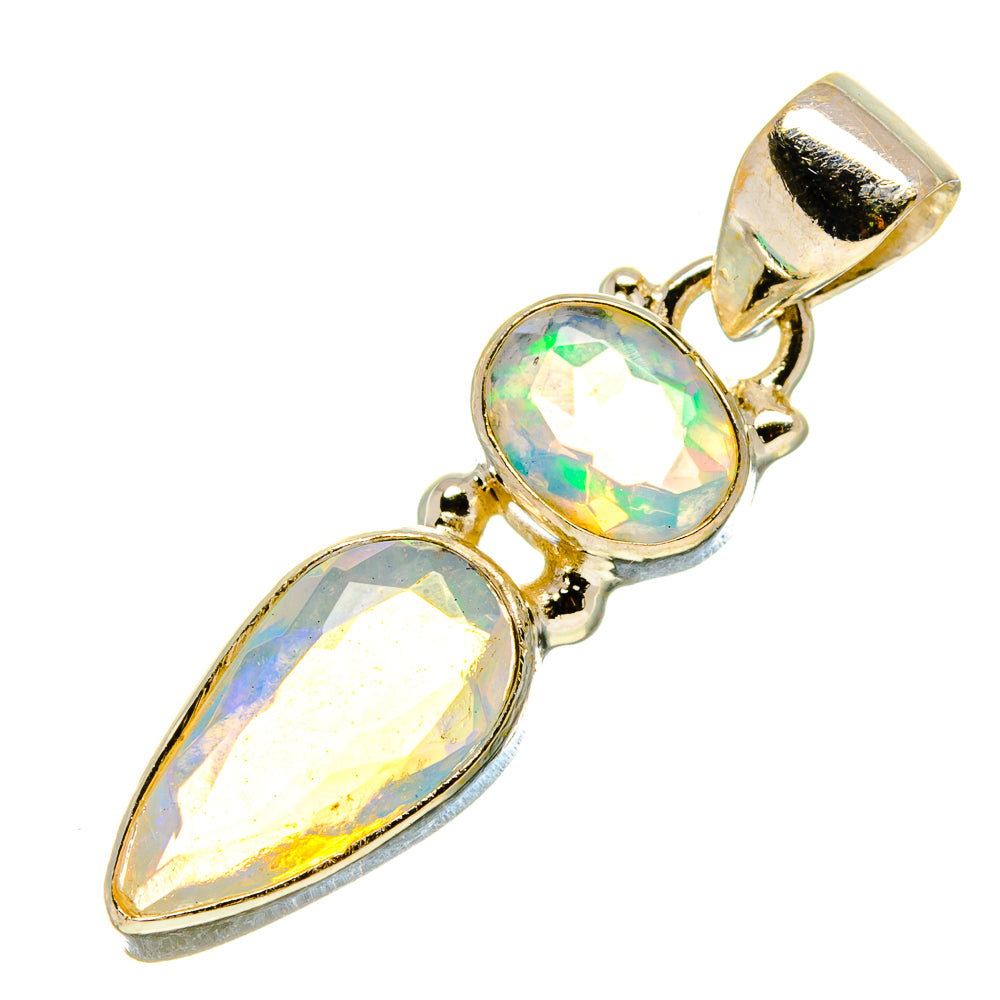 Ethiopian Opal Pendants handcrafted by Anasilvercos - PD758405