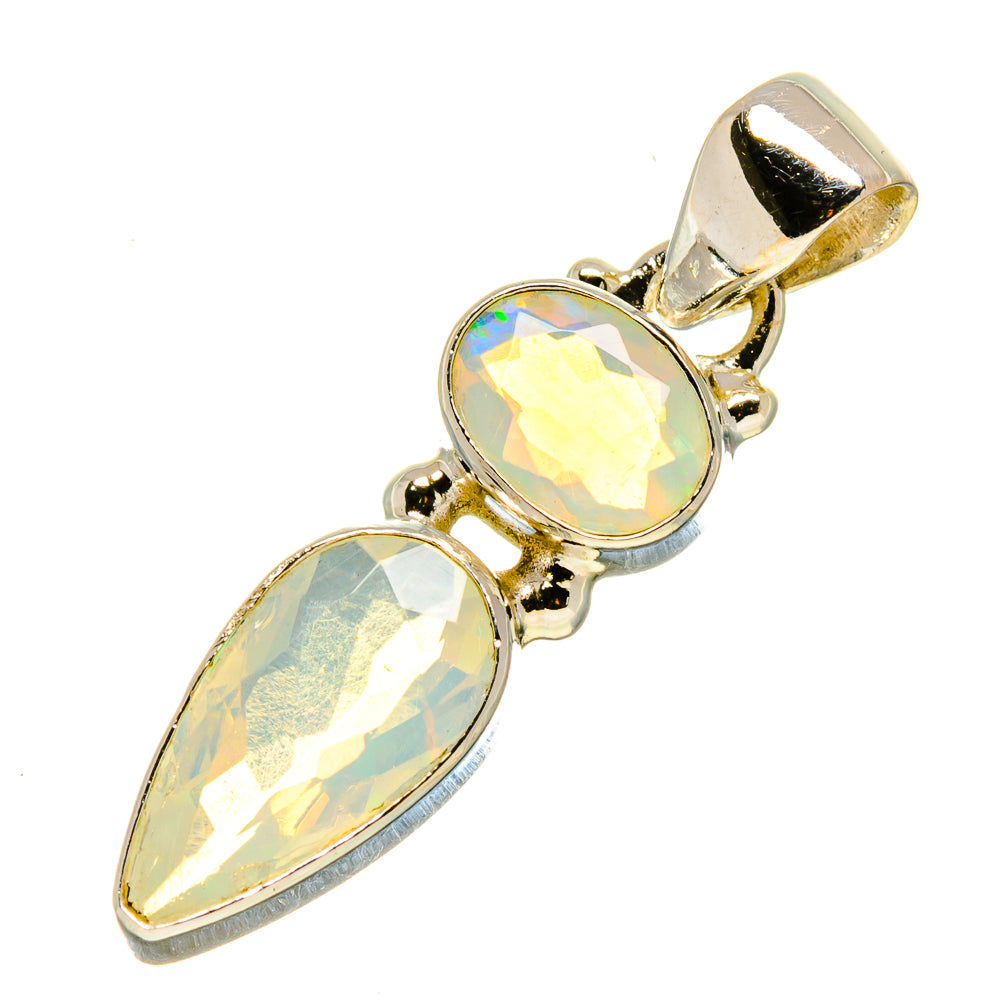 Ethiopian Opal Pendants handcrafted by Anasilvercos - PD758406