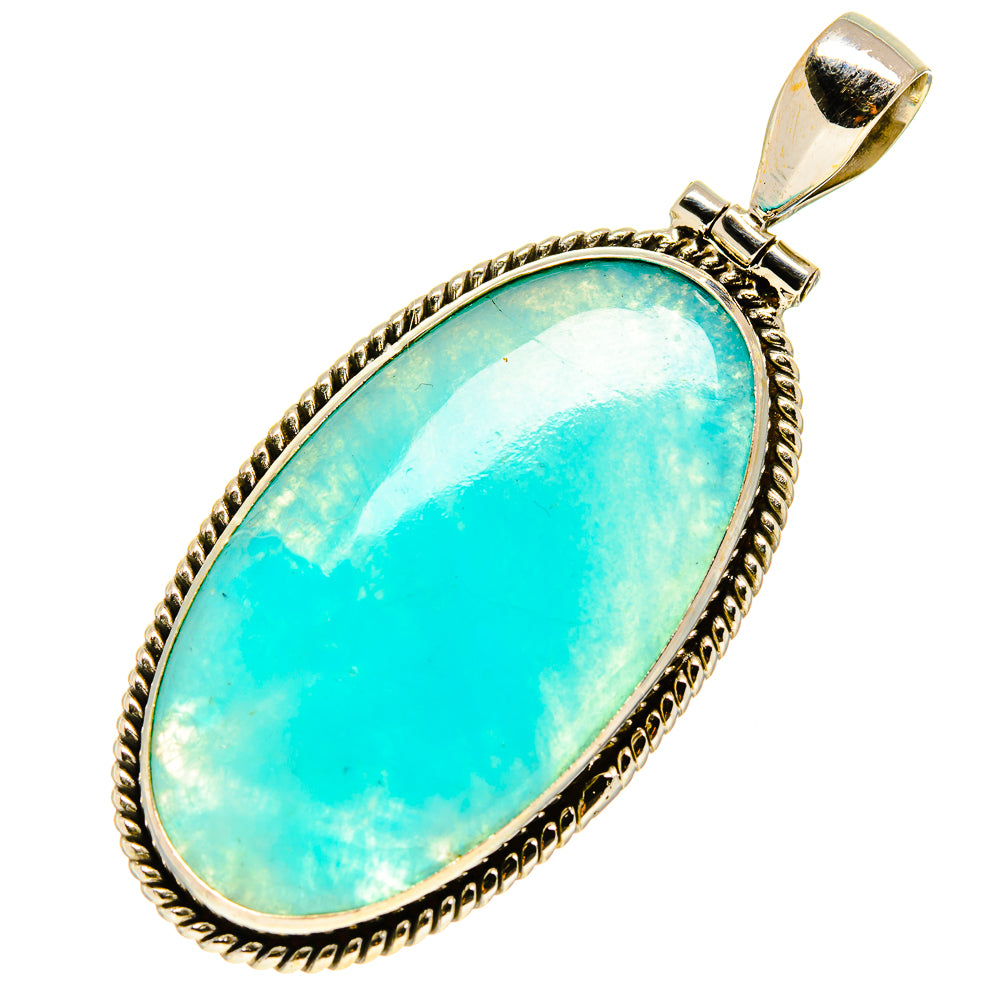 Peruvian Amazonite Pendants handcrafted by Anasilvercos - PD758414
