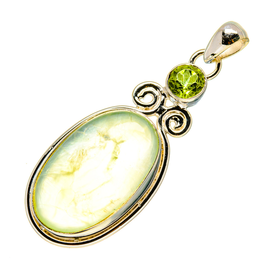 Prehnite Pendants handcrafted by Anasilvercos - PD758443