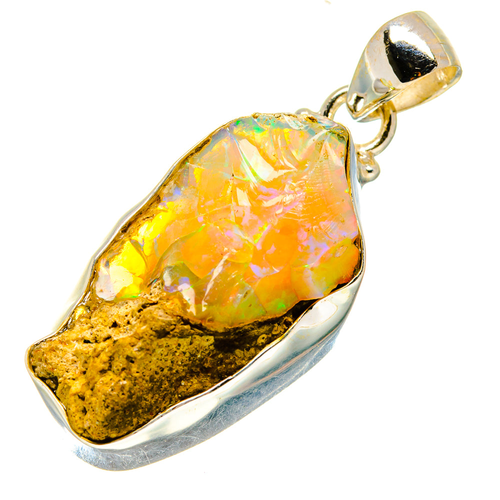 Ethiopian Opal Pendants handcrafted by Anasilvercos - PD758447